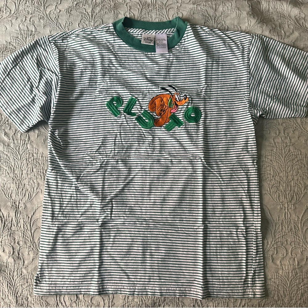 vintage disney striped shirt (embroidered)